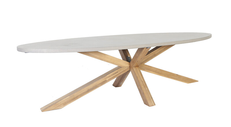 The Outsider Tuintafel - Ovaal - 240 cm - Brumby - Betonlook - The Outsider