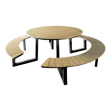 The Outsider The Outsider Fredo Picknicktafel Rond 242cm Polywood