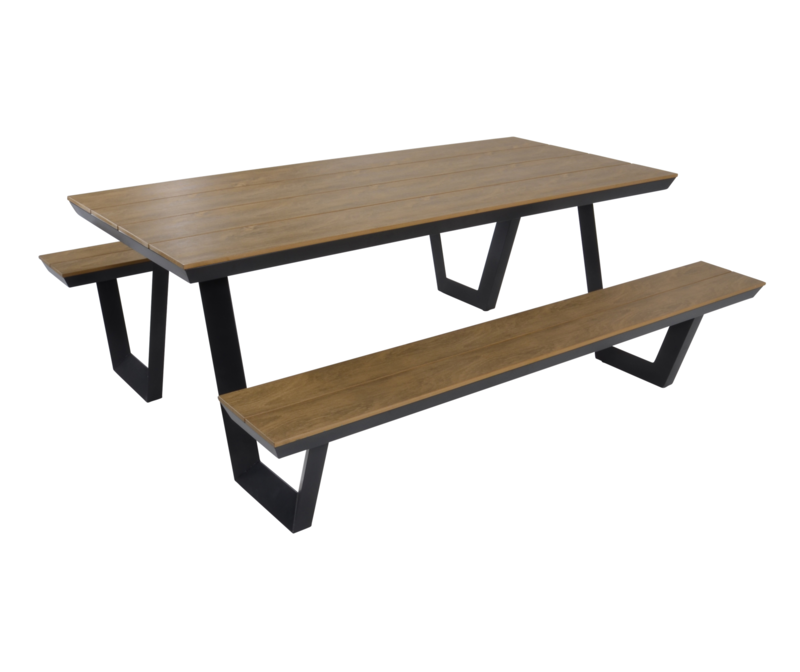 The Outsider The Outsider Fredo Picknicktafel Rechthoek 200cm Polywood