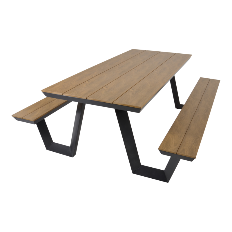 The Outsider The Outsider Fredo Picknicktafel Rechthoek 200cm Polywood