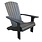 The Outsider The Outsider Milan Loungestoel Adirondack Polywood Zwart