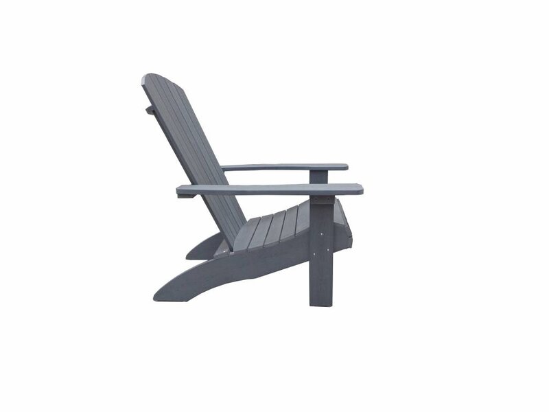 The Outsider The Outsider Milan Loungestoel Adirondack Polywood Zwart
