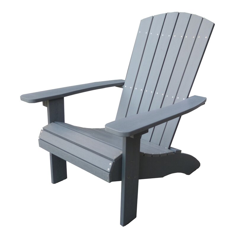 The Outsider The Outsider Milan Loungestoel Adirondack Polywood Grijs