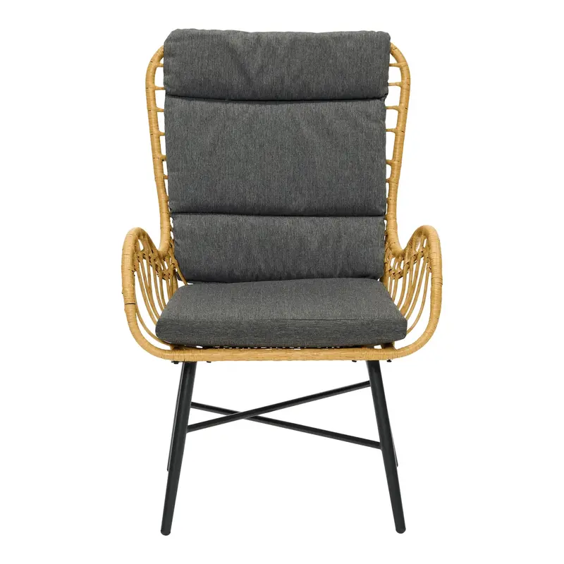 The Outsider The Outsider Milou Stoel-Bank Loungeset Wicker Grijs