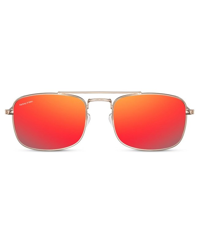 Factory 4 Men Coole zonnebril met spiegelglazen