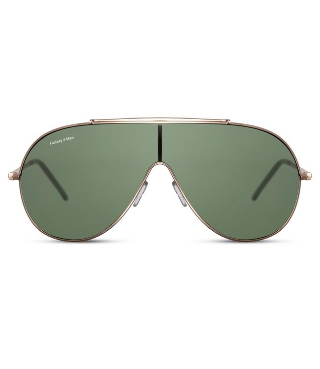 Factory 4 Men Oversized zonnebril met groene kleurlens