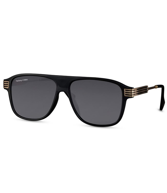 Factory 4 Men Luxe zonnebril met gouden accent