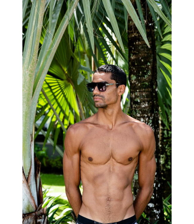 Factory 4 Men Luxe zonnebril met zilveren accent