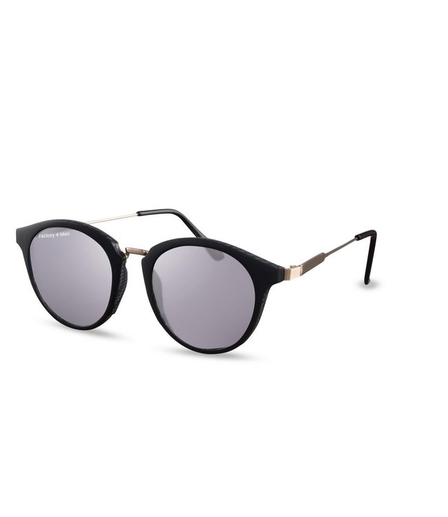 Factory 4 Men Trendy zonnebril met zilveren spiegelglazen