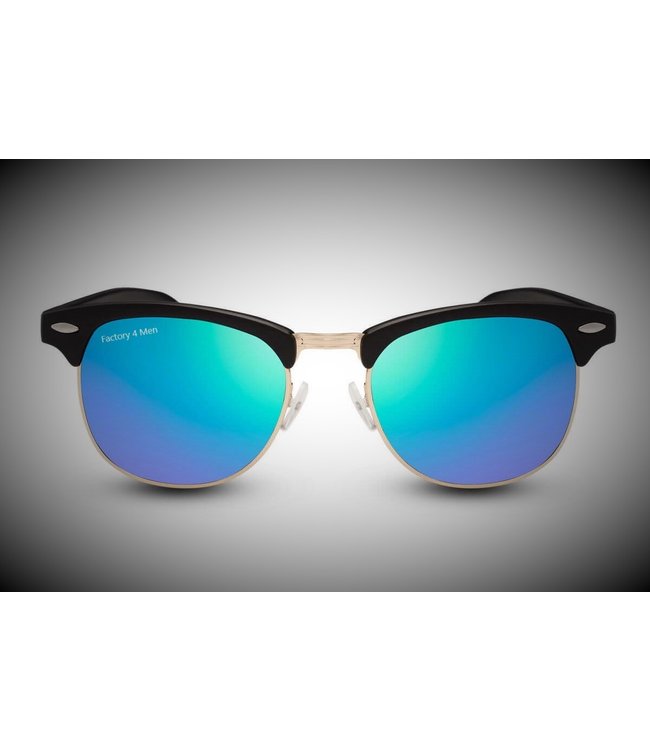 Factory 4 Men Leuke zonnebril met blauw/groene spiegelglazen