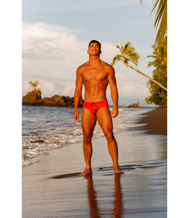 JOR Underwear Swim Brief Dragon Red