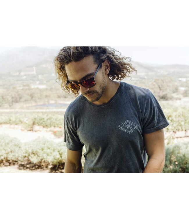 Factory 4 Men Toffe zonnebril met rode spiegelglazen