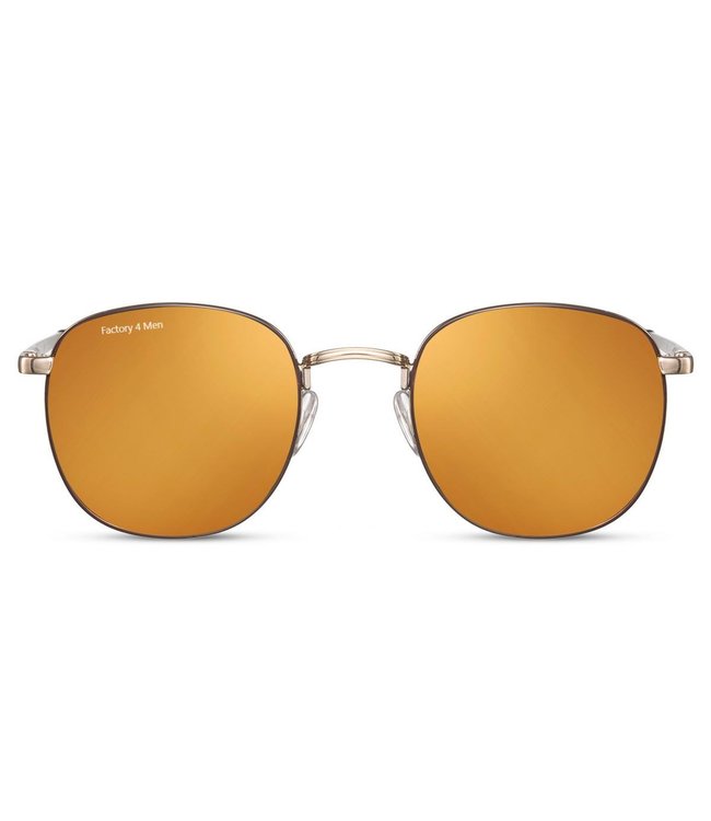 Factory 4 Men Zonnebril met gouden spiegelglazen
