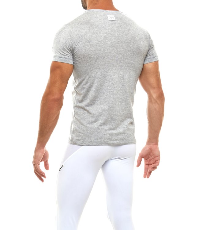 Modus Vivendi Zipper T-shirt Grey