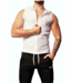 Alexander Cobb Hoodie Sleeveless Mesh White
