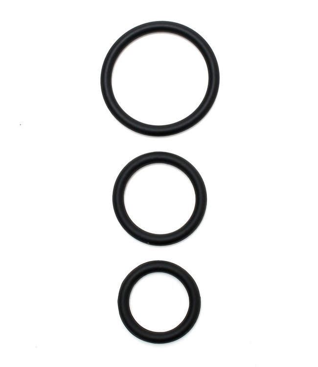Flexible Silicone Cockring Trio