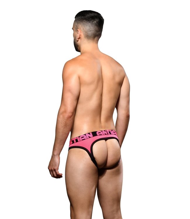 Andrew Christian Candy Pop Mesh Locker Room Jock w/ Almost Naked