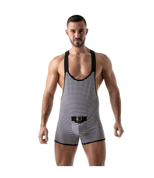 Tof Paris Stripes PUSH-UP Wrestling Body Marine-Black