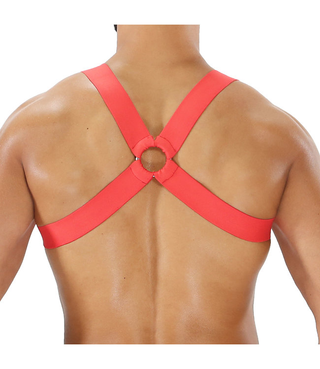 Tof Paris Red Fetish Elastisch Harnas