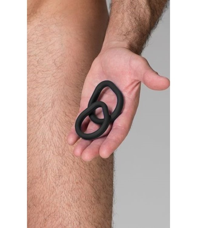 Sport Fucker Epic Hard On Ring Kit M + L - Black