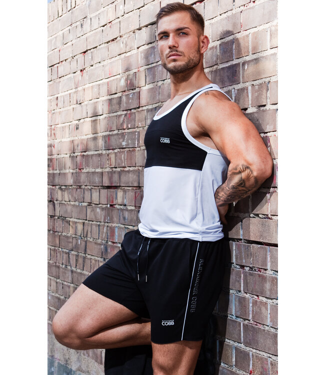 Alexander Cobb Tank Top  Black White