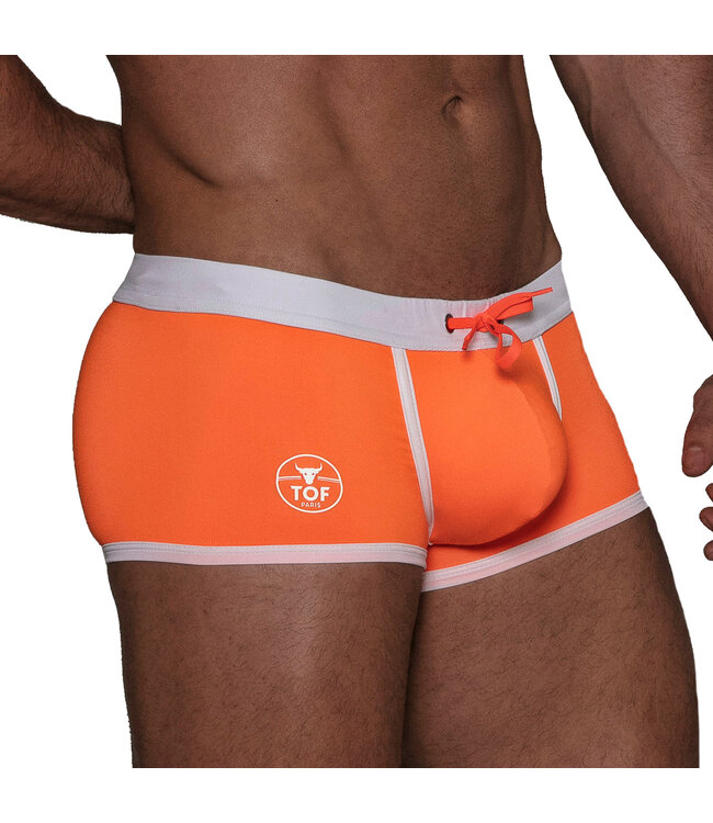 Tof Paris Neon Swim Trunks Orange