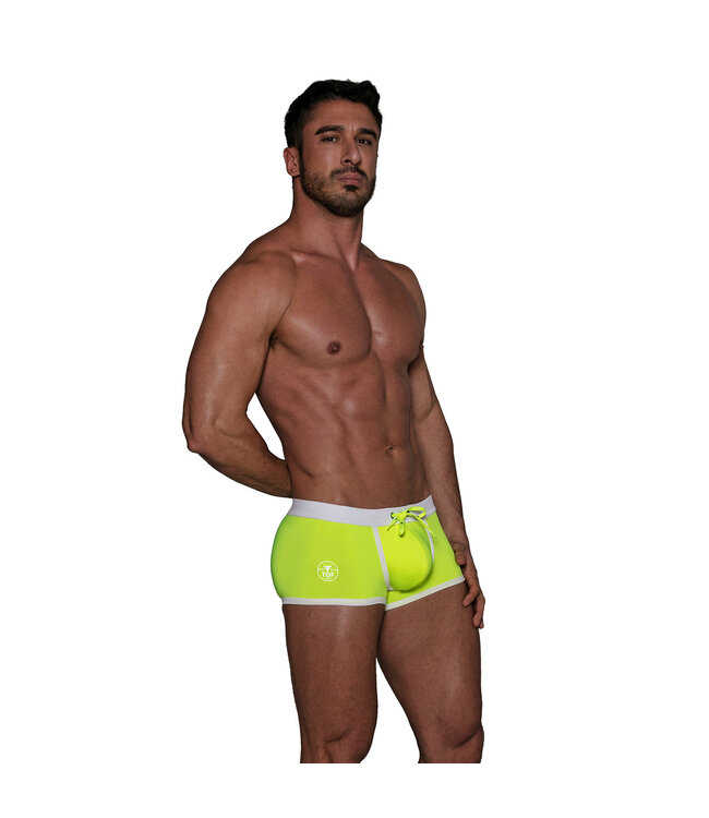 Tof Paris Neon Swim Trunks Yellow