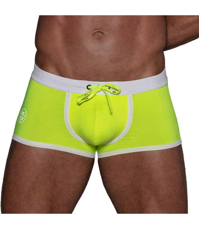 Tof Paris Neon Swim Trunks Yellow