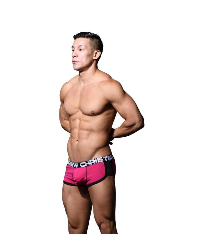 Andrew Christian Show-it® Retro Pop Mesh Boxershort Fuchia