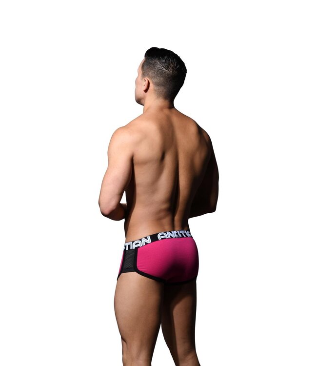 Andrew Christian Show-it® Retro Pop Mesh Boxershort Fuchia
