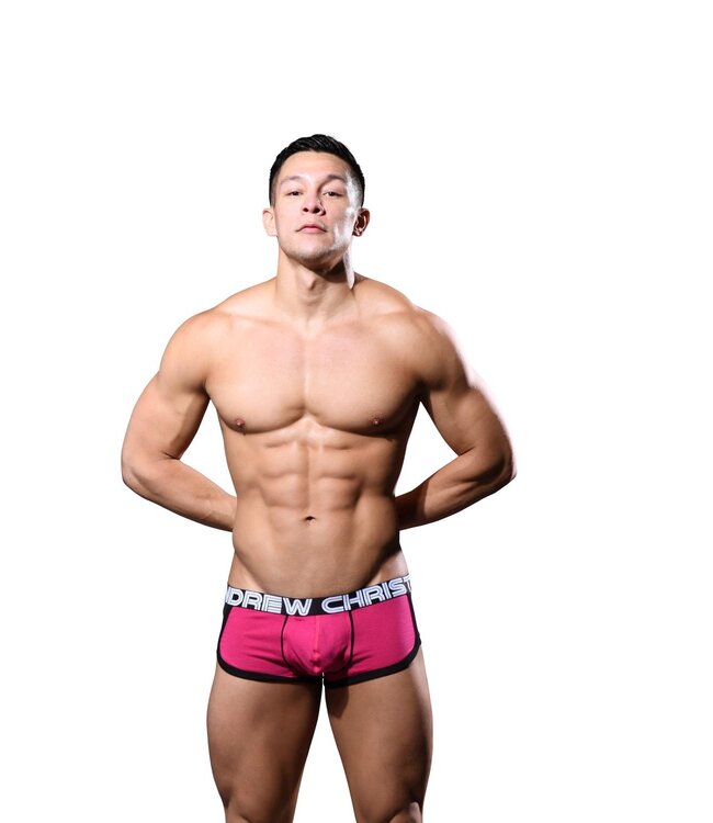 Andrew Christian Show-it® Retro Pop Mesh Boxershort Fuchia