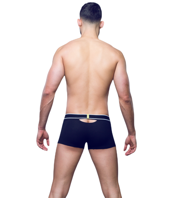 Supawear Ribbed Slashed Trunk Black