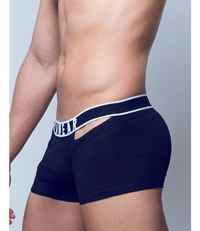 Supawear Ribbed Slashed Trunk Black