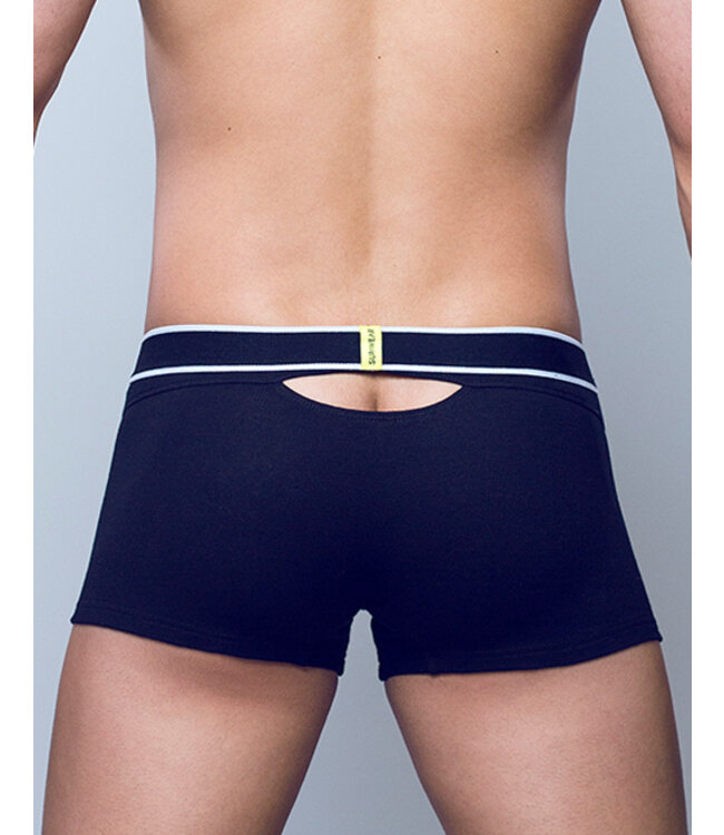Supawear Ribbed Slashed Trunk Black