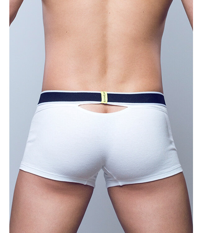Supawear Ribbed Slashed Trunk White