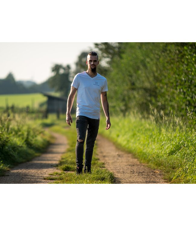 Factory 4 Men T-shirt White V-Neck