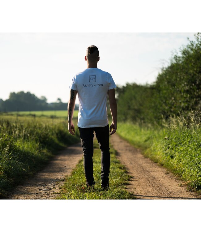 Factory 4 Men T-shirt White V-Neck
