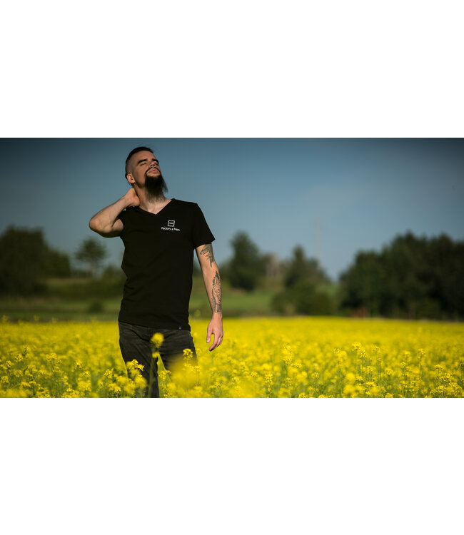 Factory 4 Men T-shirt Black V-Neck