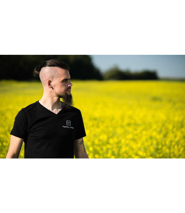 Factory 4 Men T-shirt Black V-Neck