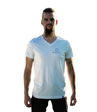 Factory 4 Men T-shirt White V-Neck