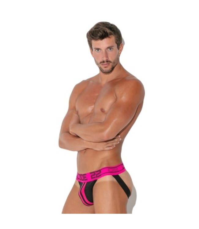 CODE 22 Motion Push-Up Jockstrap Black