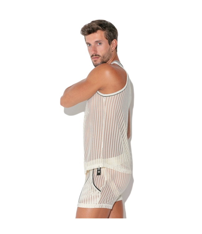 CODE 22 Crochet Tank Top Off White
