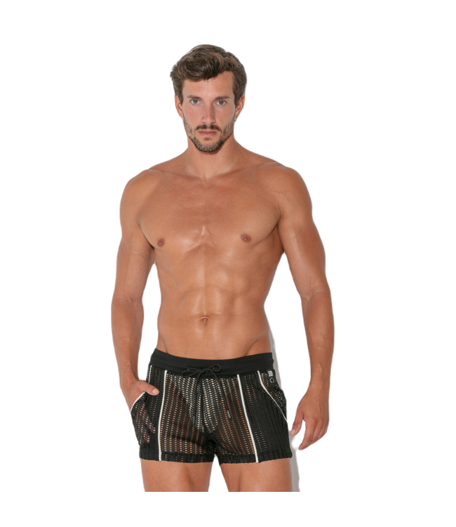 CODE 22 Crochet Short Black