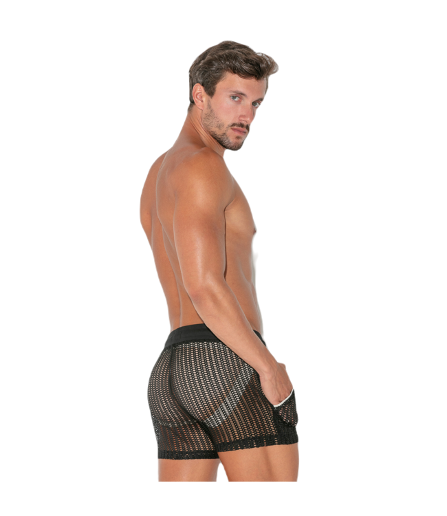 CODE 22 Crochet Short Black