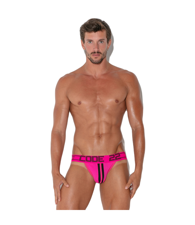 CODE 22 Motion Push-Up Jockstrap Fuchsia