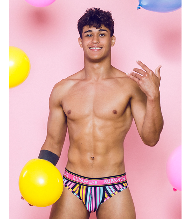 Supawear Sprint Brief  Stripes