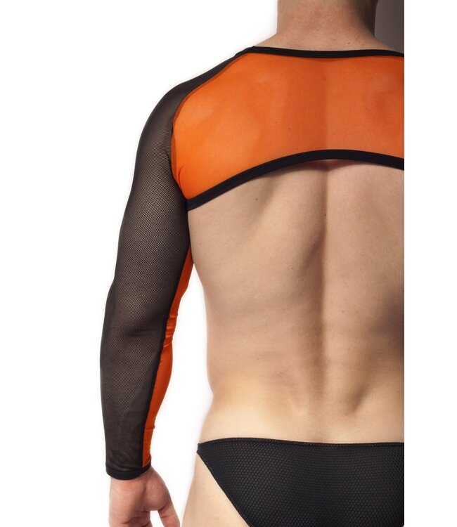 Alexander Cobb Long Crop Top Orange