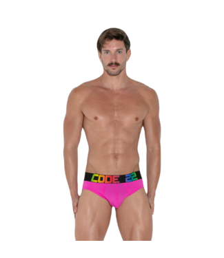 CODE 22 Pride Mesh Brief Fucsia