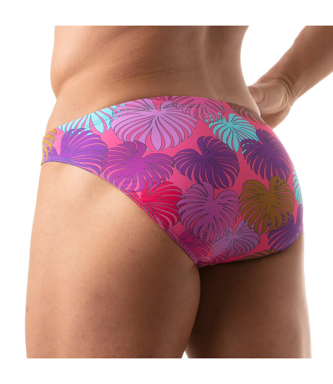 Tof Paris Floral Swim Bikini Brief Pink
