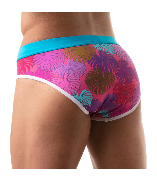 Tof Paris Floral Swim Brief Pink